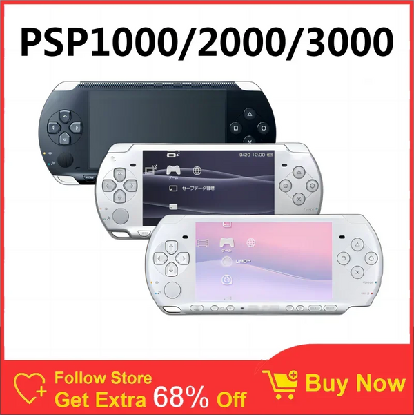 Original Used Console For Sony Playstation 1000 PSP 2000 3000 e1000 Console With 32GB TF Card