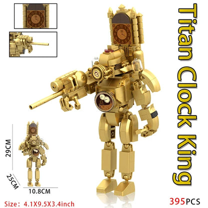 New Skibidi Toilet Weapon Titan TVMan Figure Building Block Toys For Boy Speakerman Bricks DIY Model Toy For Kid Adult Xmas Gift