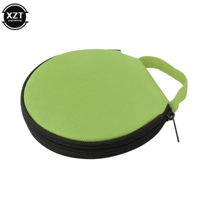 Portable CD DVD Case Storage Disc 20 Capacity Dual-use Oxford Cloth Storage Bag Round Holder with Zipper for Home Car CD Box Bag