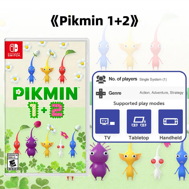 Pikmin 1+2 Nintendo Switch Game 100% Official Original Cartridge Physical Card Multi-Language for Switch OLED Lite