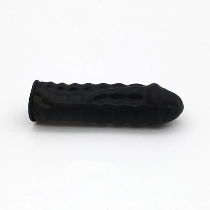100pcs/lot Black Disposable Latex Rubber Finger Cots Sets Fingertips Protector Gloves For DIY Making Finding Accessories