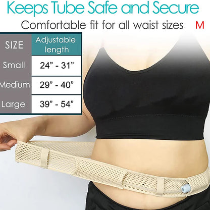 Peritoneal Dialysis Waist Belt Catheter Protector Adjustable Abdominal Belt Catheter Fixation Device Back Support Protector