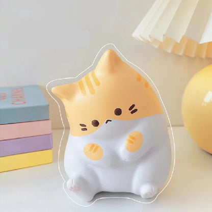 Cat Stress Relief Soft Toy PU Slow Rising Squeeze Antistress Ball Cartoon Table Ornaments Soft Stress Reliever Toys Hot