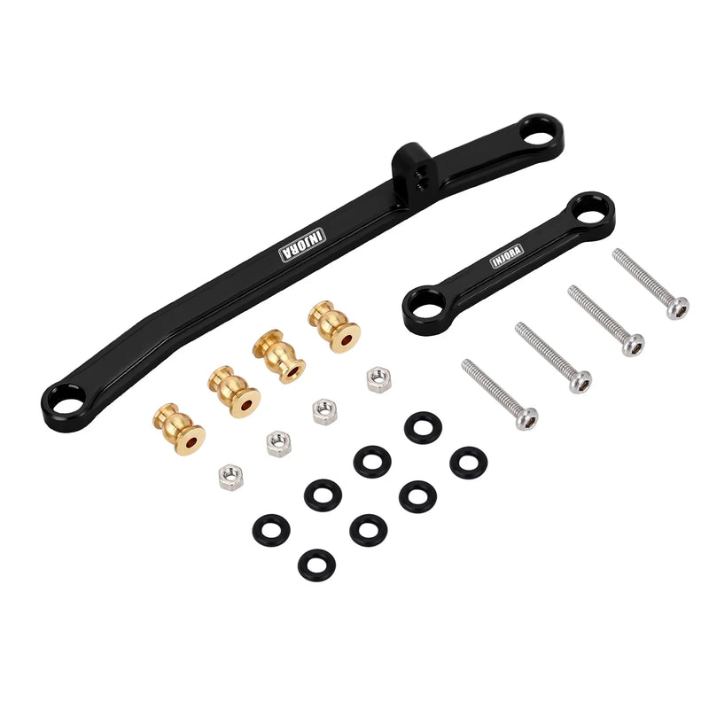 INJORA Brass Counterweight Steering Knuckles Wheel Hex Shock Absorber Axle Cover For RC Crawler Car Axial SCX24 Upgrade Parts
