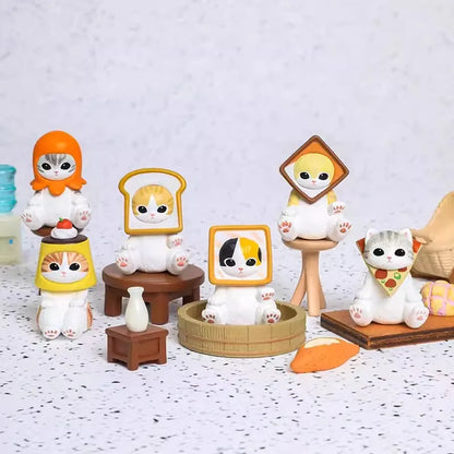 4pcs/Bag Mofusand Cats Figures Mystery Box Surprise Guess Bag Kawaii Action Figure Model Decoration Ornaments Toys Gifts for Kid