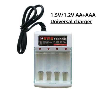 1.5V AAA Rechargeable Battery 3800mAh AAA Alkaline Battery for Flashlight Mouse Clock Remote Control etc + Charger
