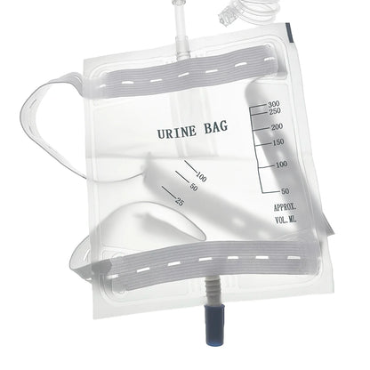 Professional Pet Dog Cat Urine Drainage Collection Bag Luer Lock With Extension Tube Hanging Strap Anti Reflux Drain 150ml 300ml