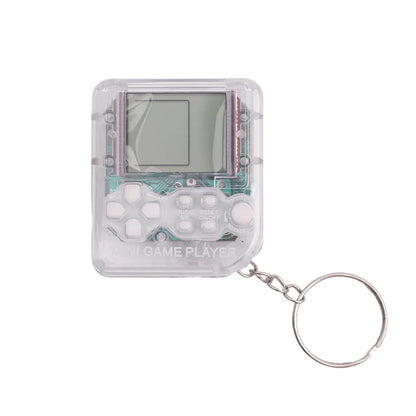 Mini Pocket Classic Game Machine Tiny Game Console Keychain Children Handheld Retro Game Players with Keyring Video Games