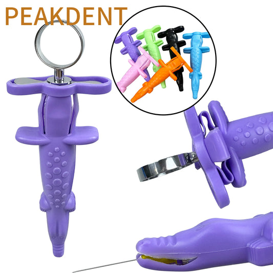 2Pcs Dental Funny Animal Shape Syringe Rubber Needle Cover Protective Cover Dentist Surgical Instrument Syringe Protective Case
