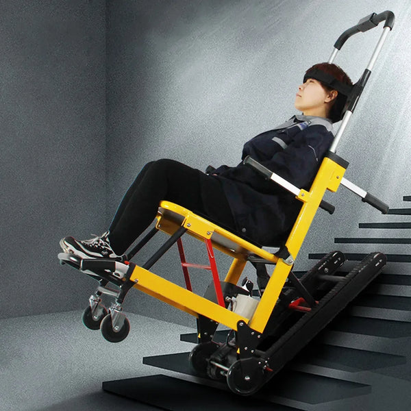 Electric stair climbing wheelchair paralyzed elderly person intelligent fully automatic up and down stairs crawler climbing arti