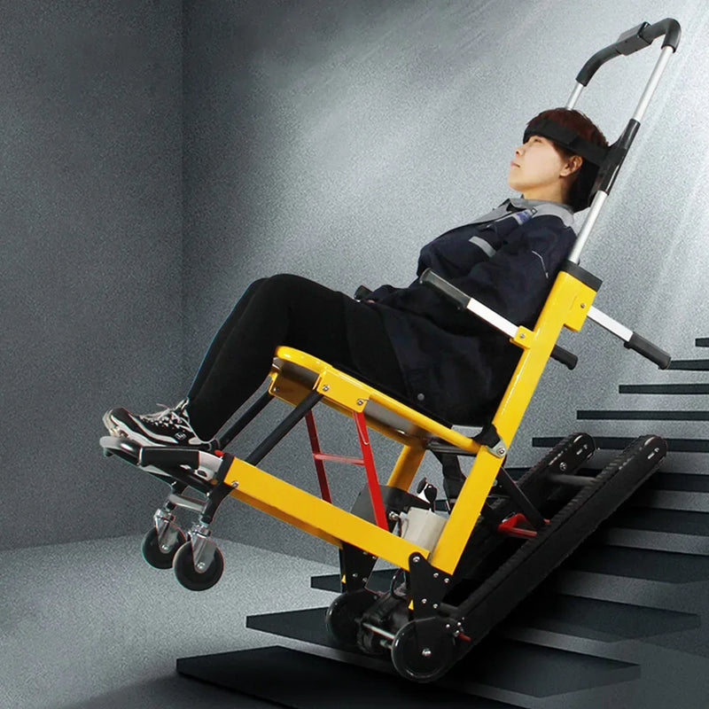 Electric stair climbing wheelchair paralyzed elderly person intelligent fully automatic up and down stairs crawler climbing arti