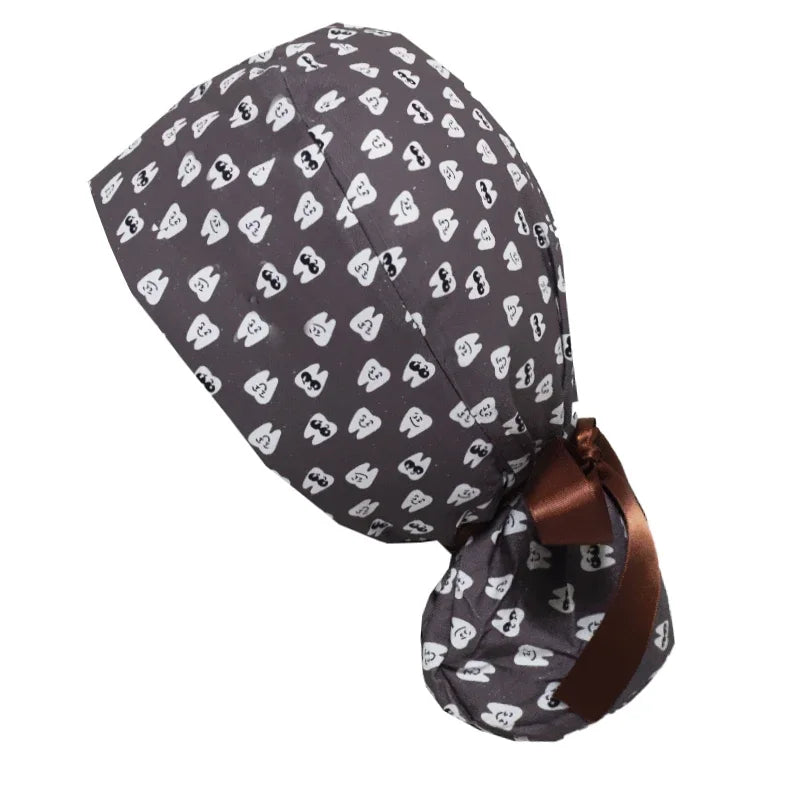 Operation Headgear Hat Nurse Cap Bandanna Printed Butterfly Hat Soft Breathable Surgical Cap Headwear Hospital Accessories