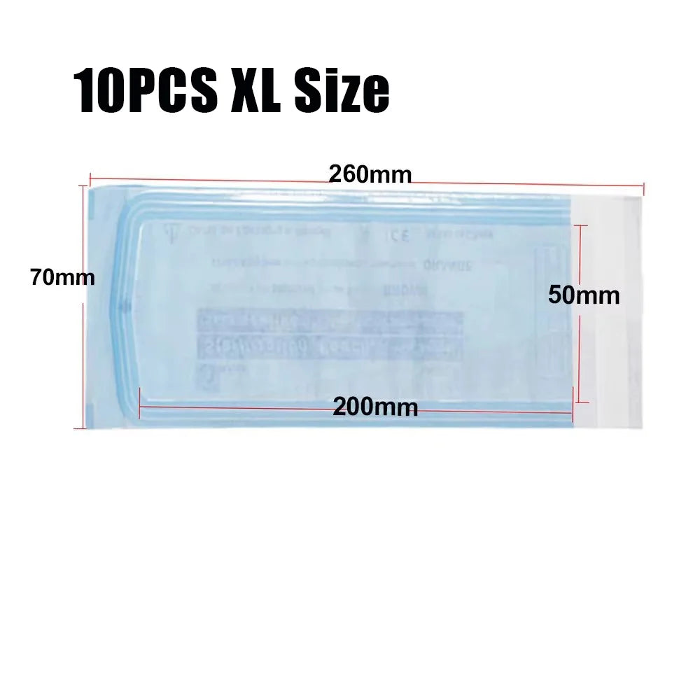 200/20/10PCS Disposable Self-sealing Sterilization Pouches Bags 7 Sizes Medical-grade Bag Disposable Nail Art Tattoo Accessories