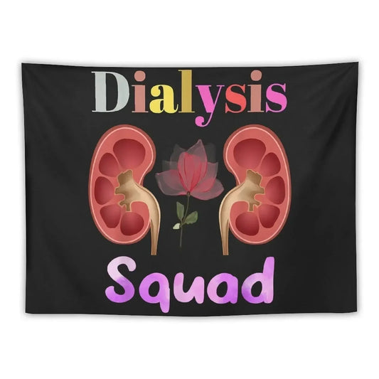 Dialysis Squad Nephrology Kidney Disease Nursing Tapestry Home Decor Accessories Decoration For Bedroom Tapestry