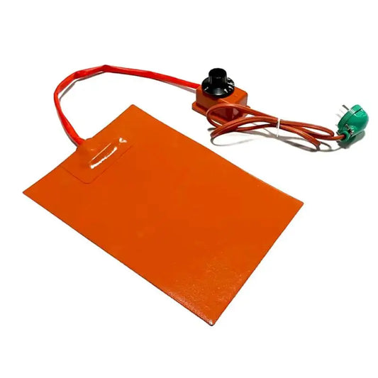 110V/220V Flexible Silicone Rubber Heating Pads Electric Heater Plate Mat W/ 3M Adhesive Knob Temperature Controller Thermostats