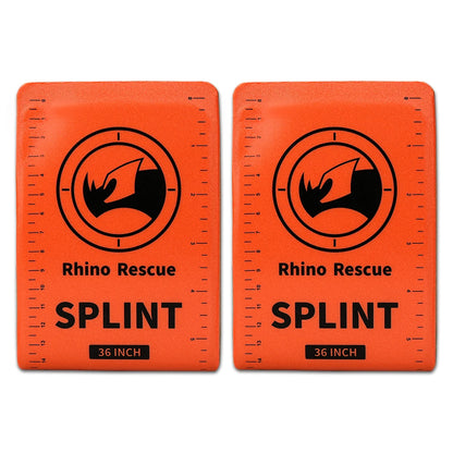 RHINO RESCUE 18/36 Inch Splint - Lightweight Reusable Combat Splint, First Aid Medical Splint For Bone Fracture Treatment