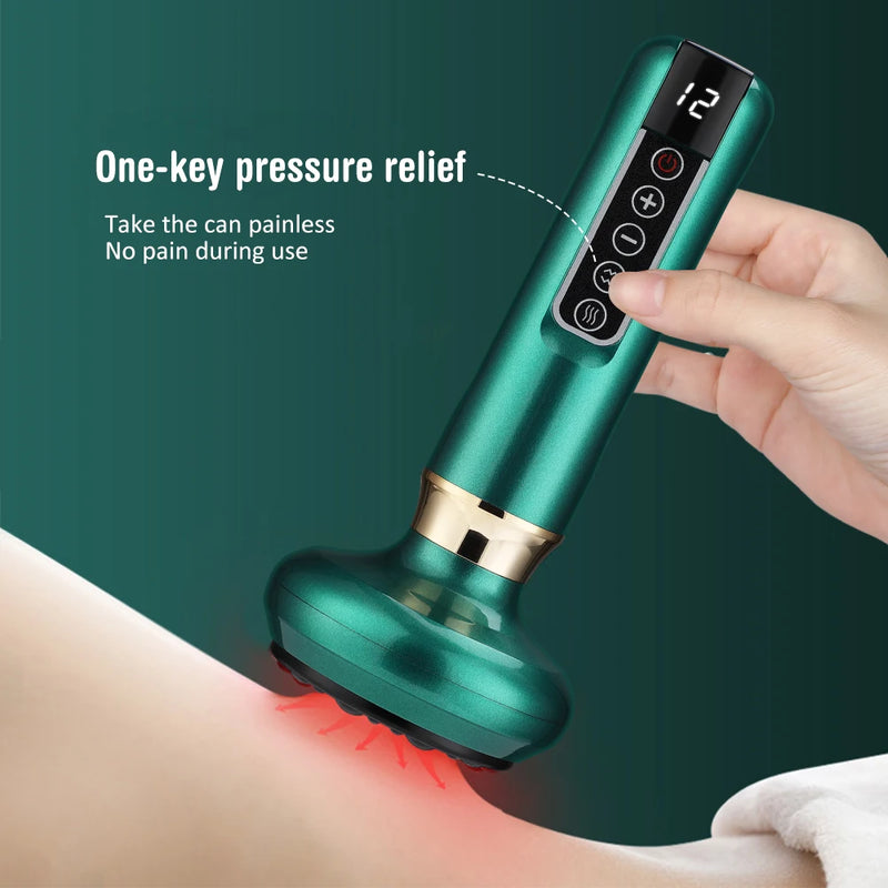 12 Gears Electric Vacuum Cupping Massage Body Cups Anti-Cellulite Therapy Massager for Body Electric Guasha Scraping Fat Burning
