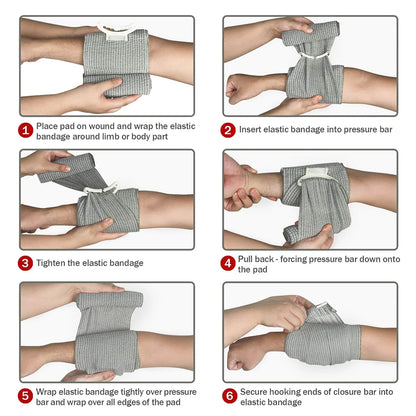 4in 6in Medical Israeli Bandage Wound Dressing Emergency Israel Bandage Combat Tactical First Aid IFAK Trauma