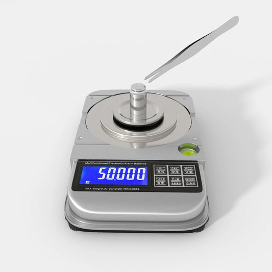 Easyover 50g/100g x 0.001g USB Charging Jewelry Scale Precision LCD Digital Fixed-number Warning Medicinal Lab Balance Weight