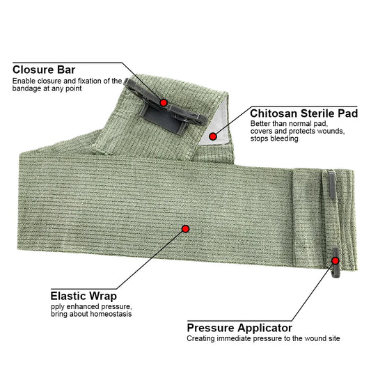 4in 6in Medical Israeli Bandage Wound Dressing Emergency Israel Bandage Combat Tactical First Aid IFAK Trauma