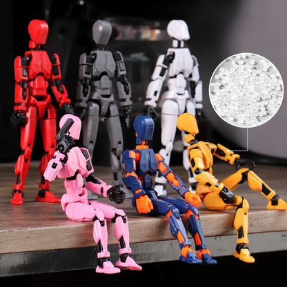 3D Printed Multi-articular Action Figures Mannequin With multiple accessories DIY modeling Model Toy for Kids Adults HolidayGift