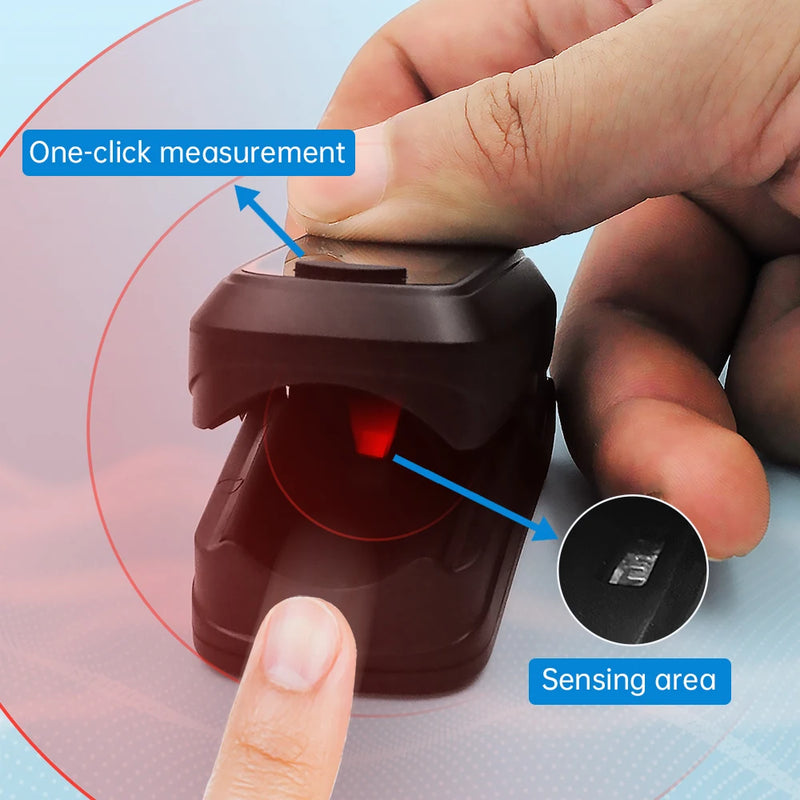 HealthTree Finger Pulse Oximeter OLED Display Blood Oxygen Saturation Oximetry SpO2 Heart Rate Detector Oximetro Health Care