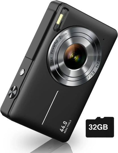Digital Camera, FHD 1080P Camera, Digital Point and Shoot Camera with 16X Zoom Anti Shake,Small Camera for Boys Girls Kids