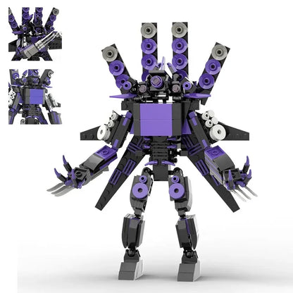 New Skibidi Toilet Weapon Titan TVMan Figure Building Block Toys For Boy Speakerman Bricks DIY Model Toy For Kid Adult Xmas Gift