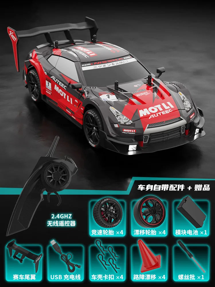 RC Car GTR 2.4G Drift Racing Car 4WD Off-Road Radio Remote Control Vehicle Electronic Hobby Toys For Kids