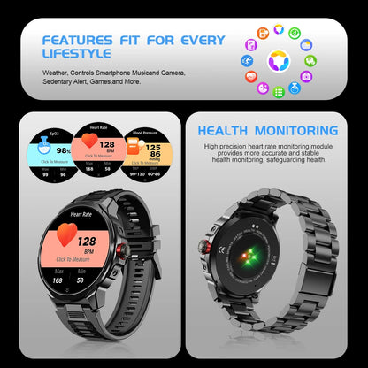 Kalobee SK50 Smart Watches for Men,Answer / Make Call,1.85" Big Screen Fitness Tracker,Waterproof Watch for Android iOS Phones