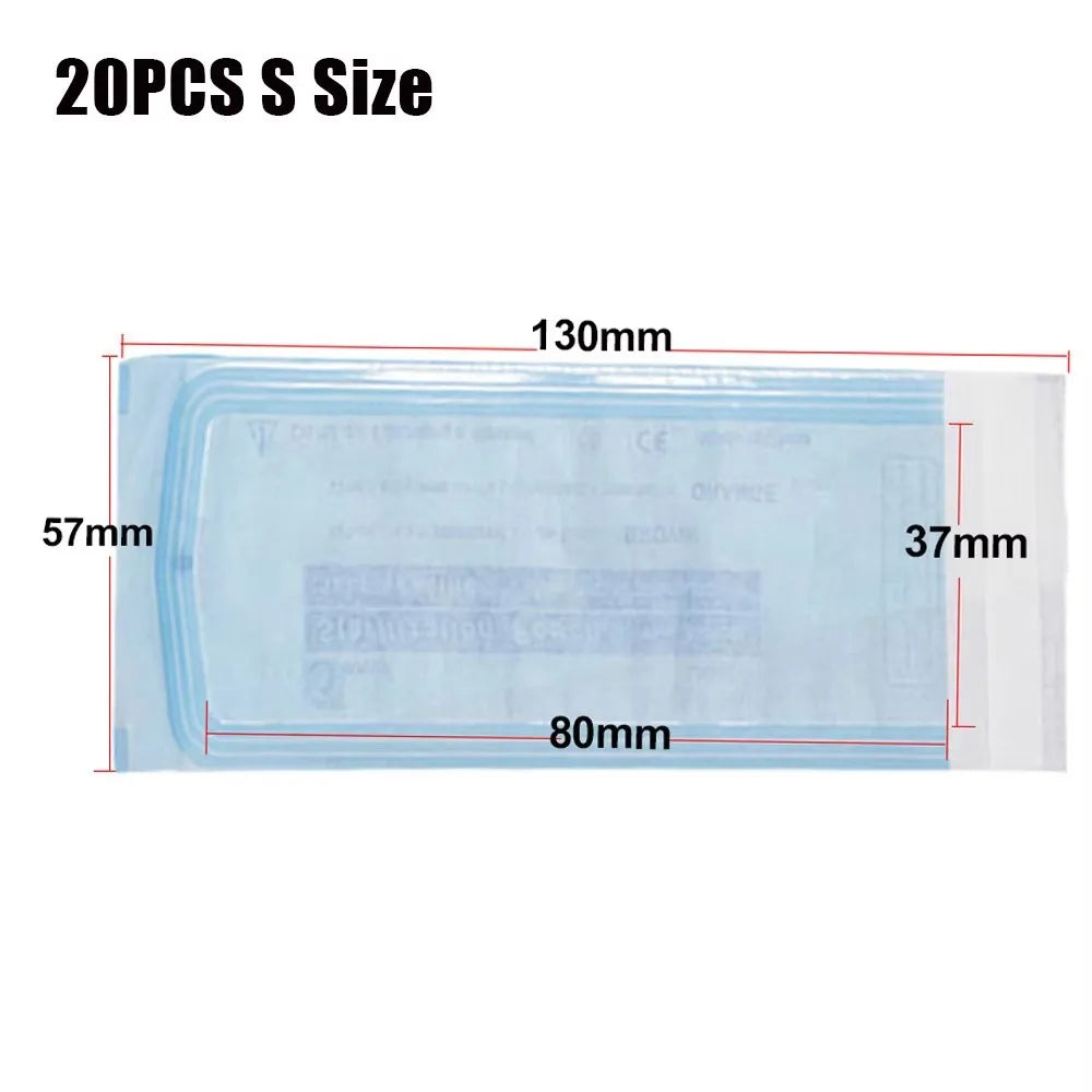 200/20/10PCS Disposable Self-sealing Sterilization Pouches Bags 7 Sizes Medical-grade Bag Disposable Nail Art Tattoo Accessories
