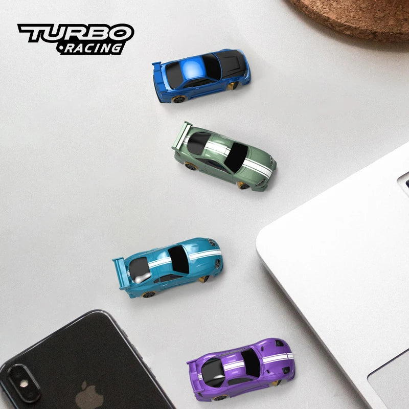Turbo Racing 1:76 C64 C63 C61 C62 C72 C73 C74 C75 RTR Flat Running Toys on Road RC Drift Car With Gyro Radio For Kids and Adults