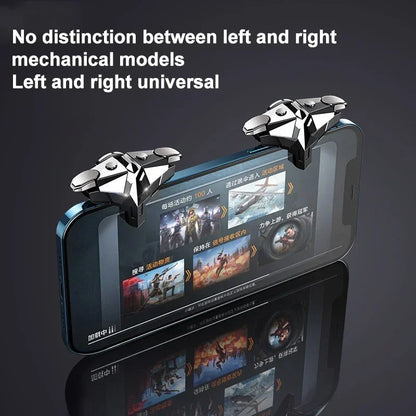 G10 Mobile Phone Game Trigger 4 Fingers Aim Shooting Free Fire L1R1 Gamepad Joystick Controller for IOS Android E-sports Button