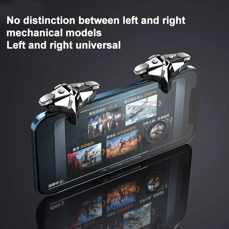 G10 Mobile Phone Game Trigger 4 Fingers Aim Shooting Free Fire L1R1 Gamepad Joystick Controller for IOS Android E-sports Button