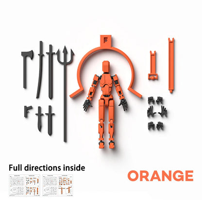 3D Printed Multi-articular Action Figures Mannequin With multiple accessories DIY modeling Model Toy for Kids Adults HolidayGift
