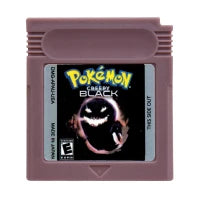 GBC Game Cartridge Pokemon Series Black White Genesis Creepy Black Dark Energy 16 Bit Video Game Console Card