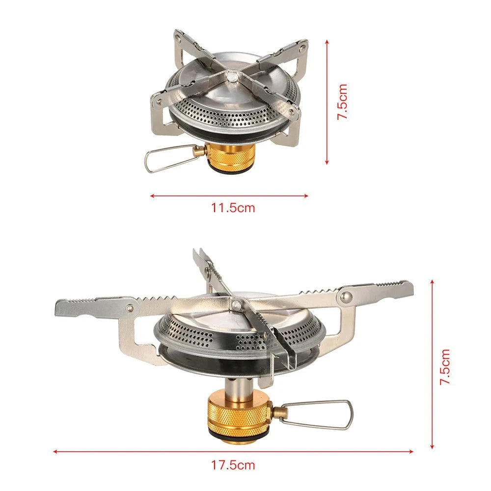 Outdoor Camping Gas Stove Ultralight Portable Stove Burner for Hiking Backpacking Picnic Cooking Stoves Furnace