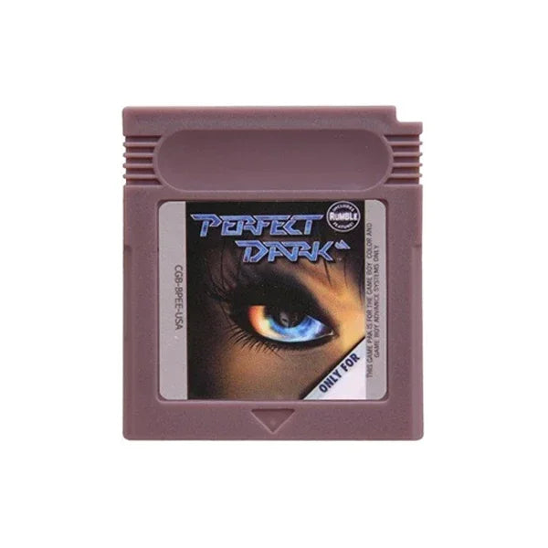 GBC Game Cartridge 16 Bit Video Game Console Card Perfect Dark 8 Colors Shells with Battery USA Version