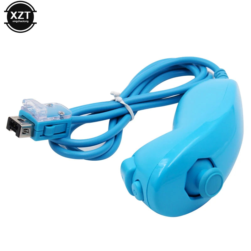 Game Left Handle Controller For Nintendo Wii Nunchuck Hand Curved Handle Controller Nunchuk For Wii Gamepad Accessories