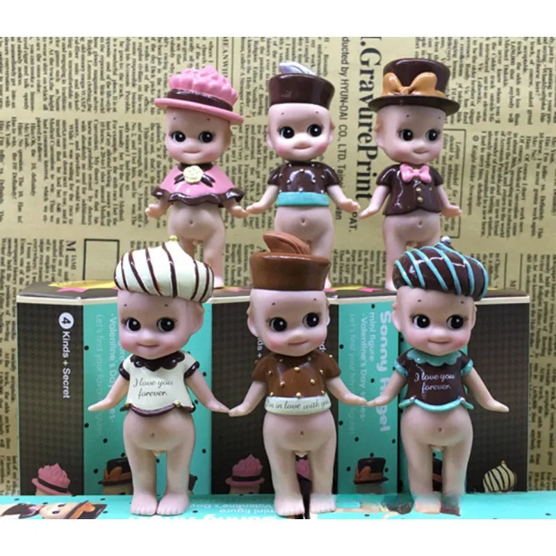 Merry Christmas Gifts for Women Men Sonny Angel Blind Box Toy Figures XMAS Chocolate Series Ornament Dolls Bedroom Desk Decor