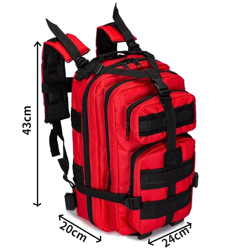30L Outdoor Backpack First Aid Bag Outdoor Bag Trauma Responder Medical Sport Backpack