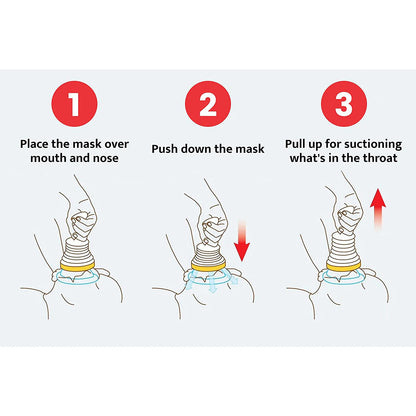 4PCS/3PCS Portable Anti Choking Device Emergency Life Saving Suction Choke First Aid Kit for Kid Adult Kits Rescue With Bag