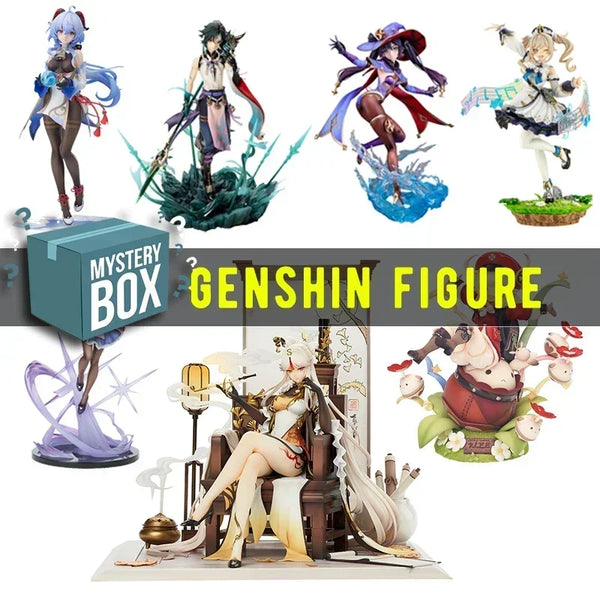 Unleash the Mystery with Our Genshin Impact Lucky Cering Rain Ornaments Blind Box Figures