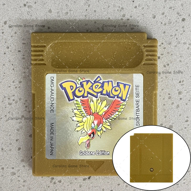GBC Video Game Cartridge Console Card Pokemon Blue/Crystal/Green/Gold/Red/Silver/Yellow High Quality with Multi-language