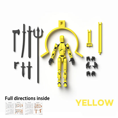3D Printed Multi-articular Action Figures Mannequin With multiple accessories DIY modeling Model Toy for Kids Adults HolidayGift