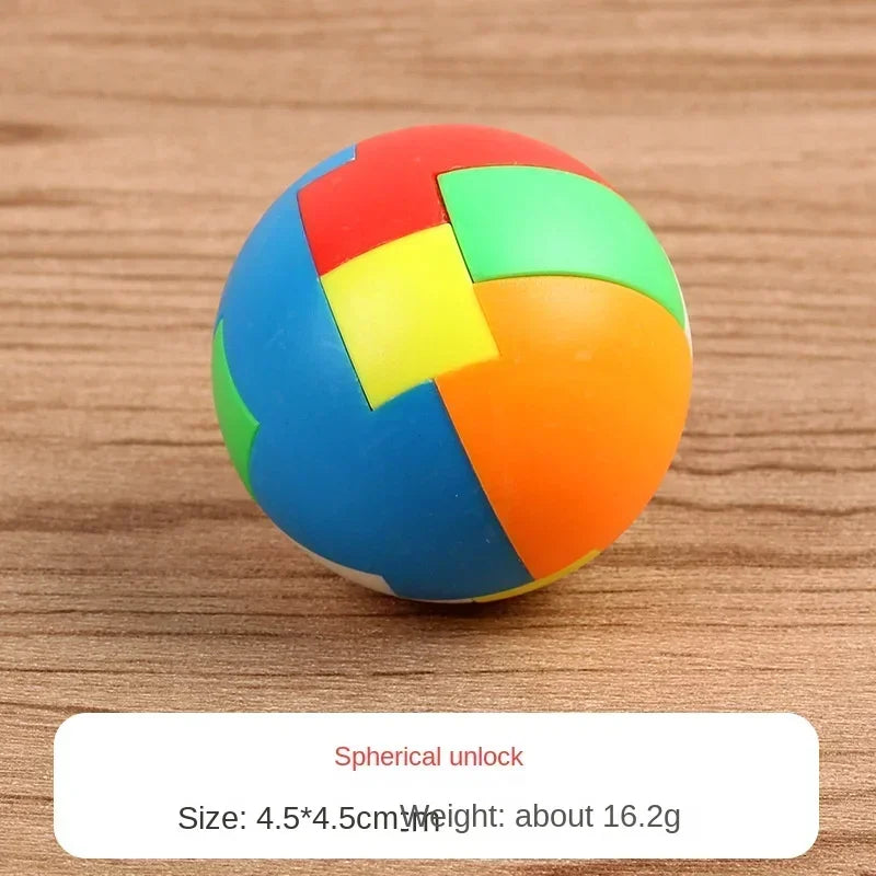 3D Puzzle Luban Lock Keychain Brain Teaser Game Magic Mini Cube Intellectual Children Educational Toys for Kids Adult Antistress