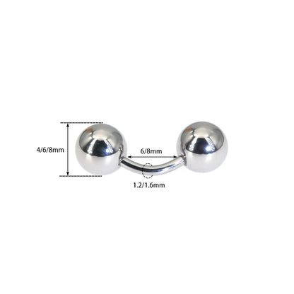 1Pc 316L Surgical Steel Curved Barbell Christina Vertical Hood Piercings Sexy Vagina Piercings Genital Piercing VCH Body Jewelr