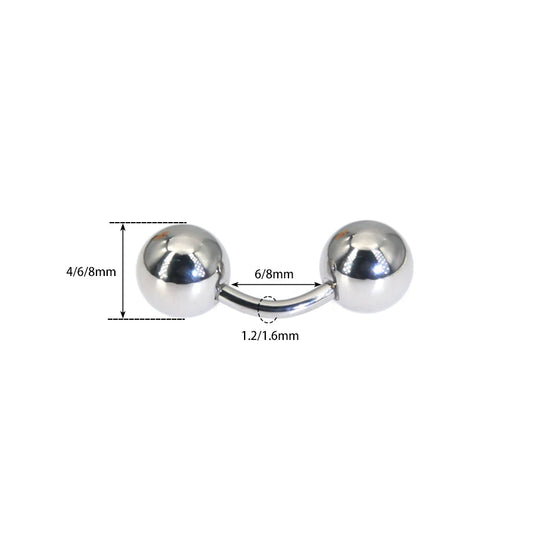 1Pc 316L Surgical Steel Curved Barbell Christina Vertical Hood Piercings Sexy Vagina Piercings Genital Piercing VCH Body Jewelr