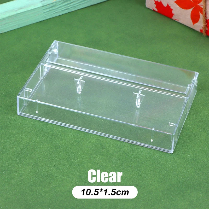1Pc Cassette Tape Transparent Storage Box Audio Magnetic Recording Blank Tape Case Dustproof Box