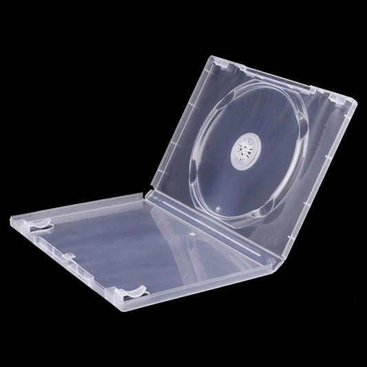 Transparent Bottom CD Box Empty CD Case PP Plastic Milky Transparent CD Case CD Case Capacity 1 Discs